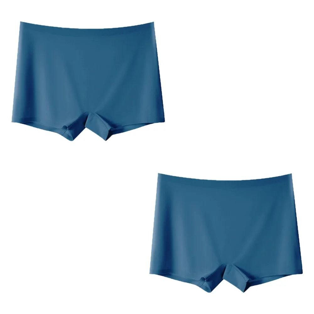 Kit 2 Calcinhas Boxer Femininas Sem Costura em Microfibra Gelada