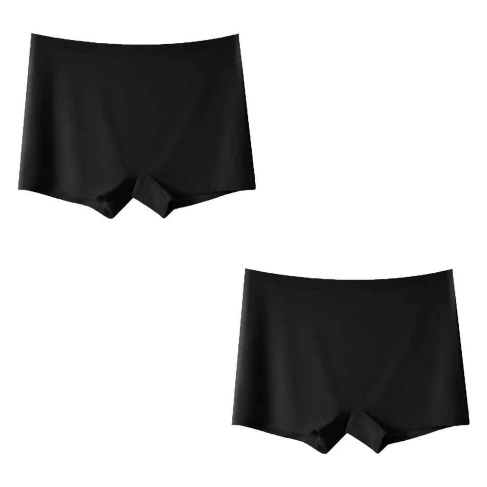 Kit 2 Calcinhas Boxer Femininas Sem Costura em Microfibra Gelada