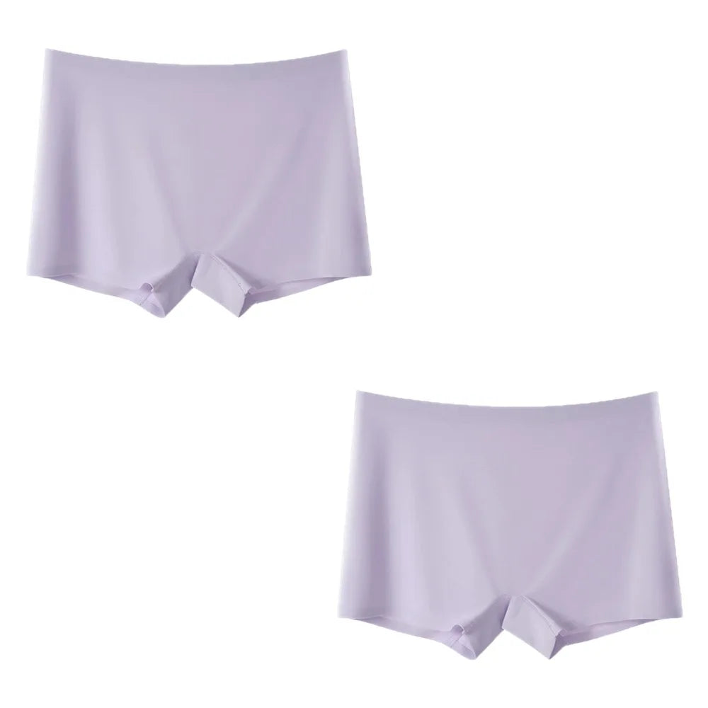 Kit 2 Calcinhas Boxer Femininas Sem Costura em Microfibra Gelada